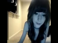 Athletic dark-haired Asian schoolgirl shows her sexy body